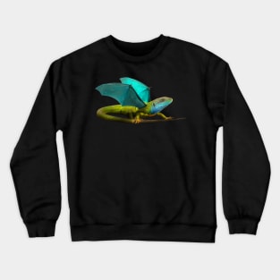 Aqua Dragon Crewneck Sweatshirt